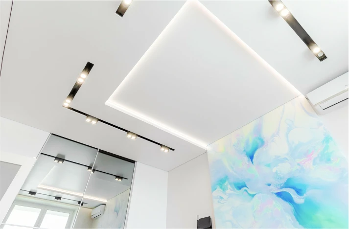 матовый натяжной потолок 2