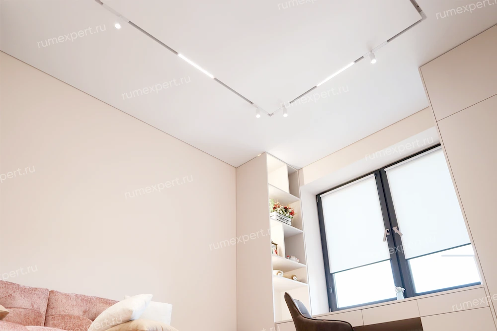 матовый натяжной потолок 3