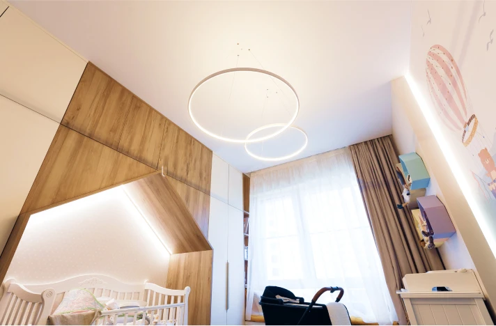 Натяжной потолок в детской 0