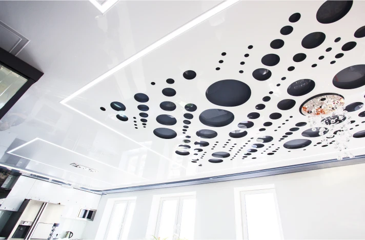 Натяжной потолок на кухню 5