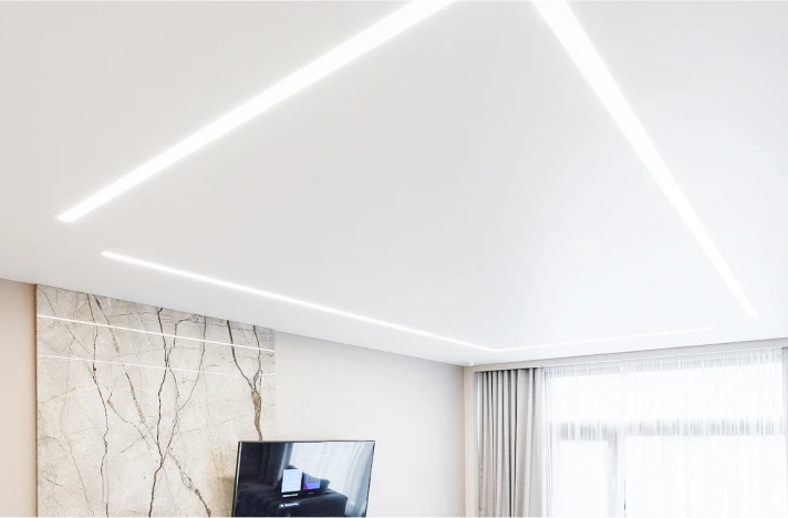 Натяжной потолок в спальне 3