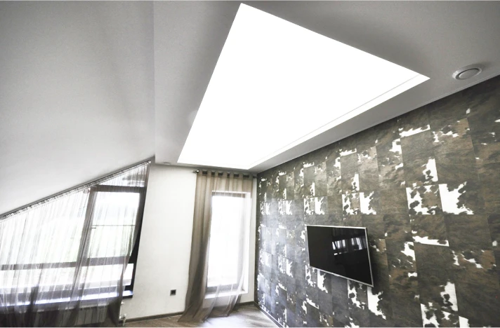 Натяжной потолок в спальне 4