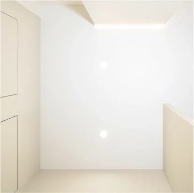 Пример установленного бесщелевого потолка 4051