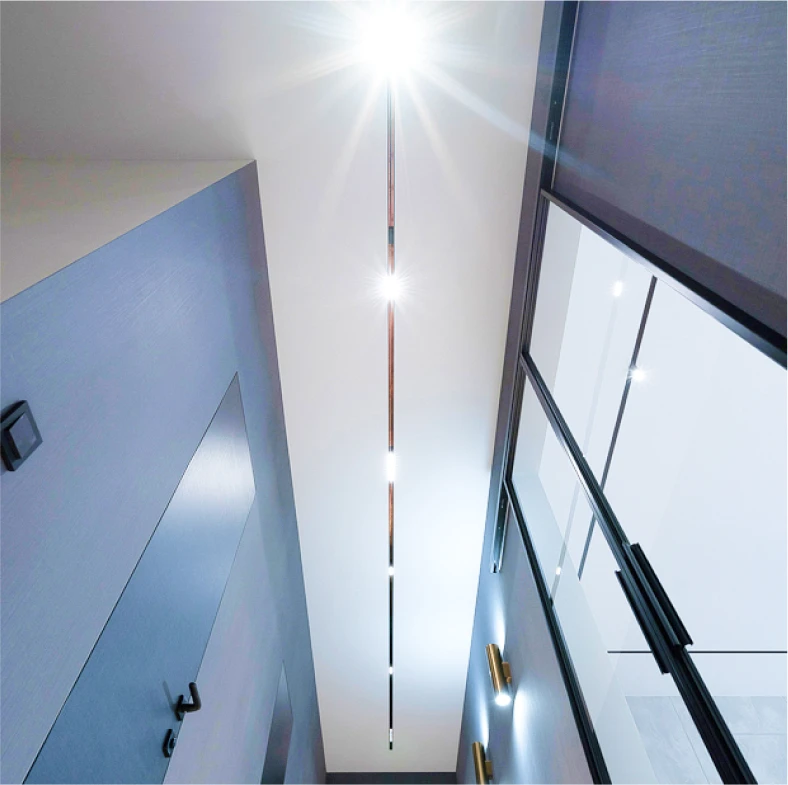 Пример установленного бесщелевого потолка 4059