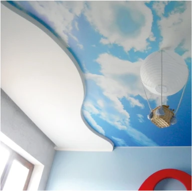 Пример натяжного потолка с фотопечатью 4121