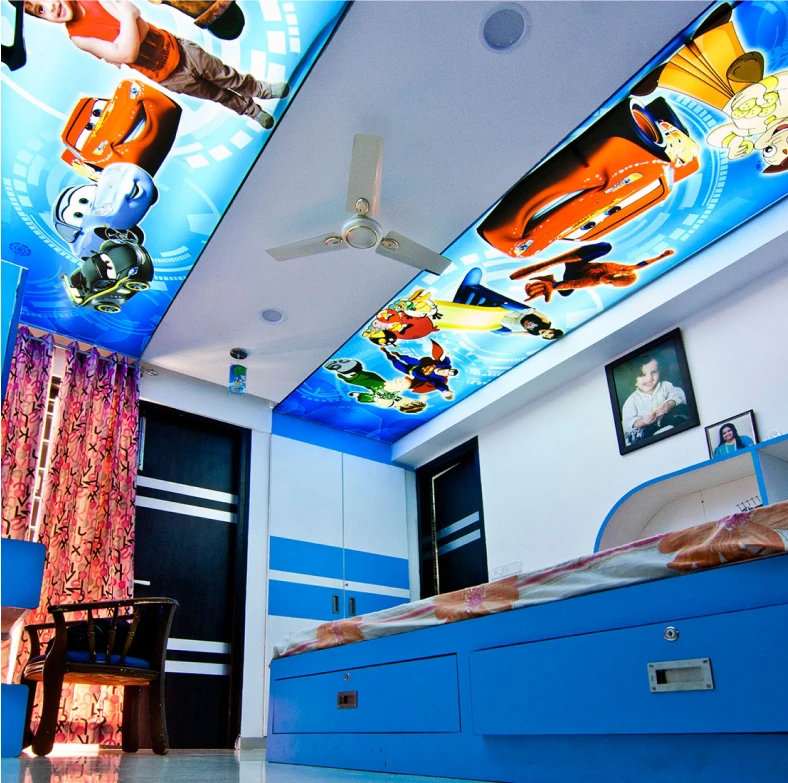 Пример натяжного потолка с фотопечатью 4128