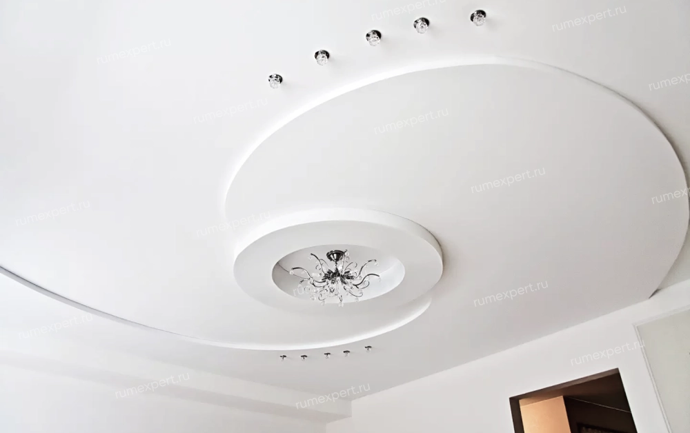 Двухуровневый натяжной потолок 2