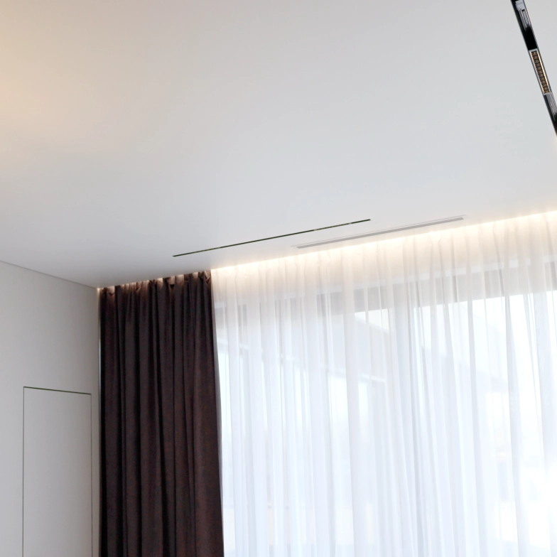 Пример установленного парящего натяжного потолка 5101