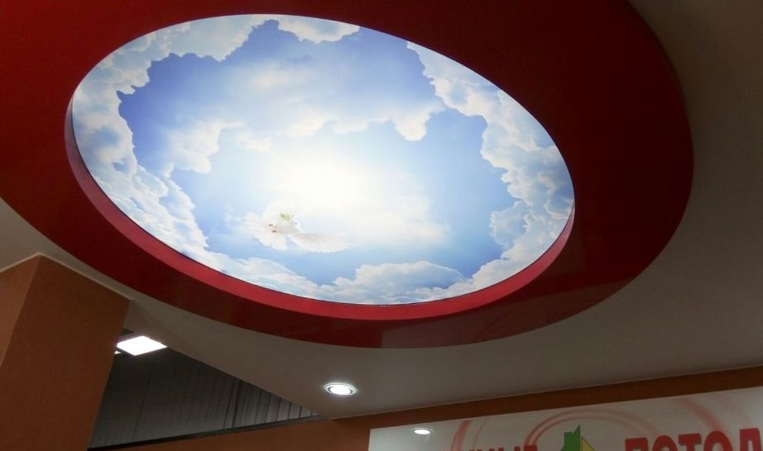 Натяжной потолок 3Д 10