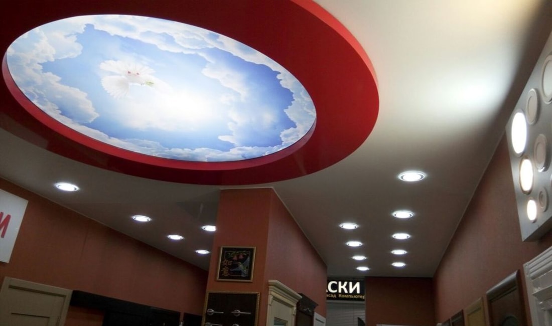 Натяжной потолок 3Д 11