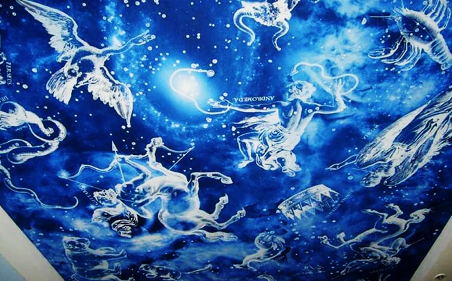 Натяжной потолок зведное небо 3