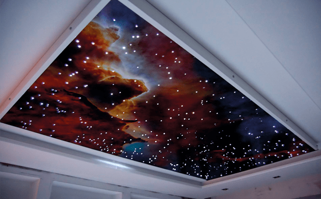Натяжной потолок зведное небо 4