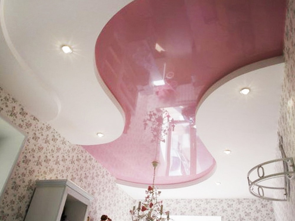 Многоуровневый натяжной потолок 4