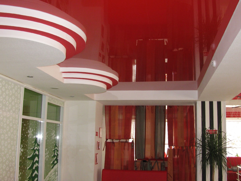 Многоуровневый натяжной потолок 5