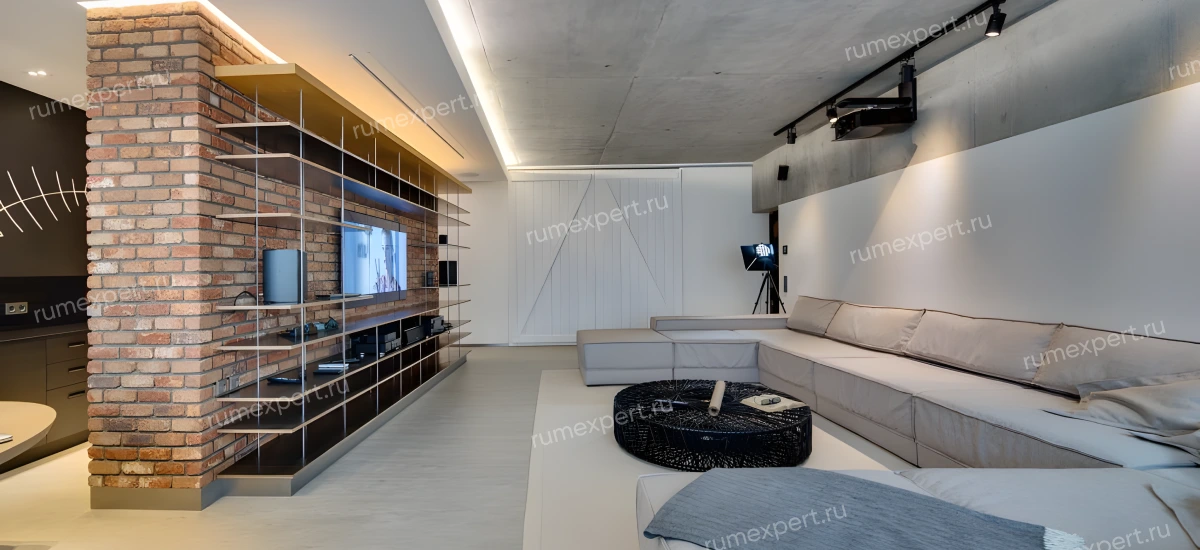 Натяжной потолок в стиле Лофт