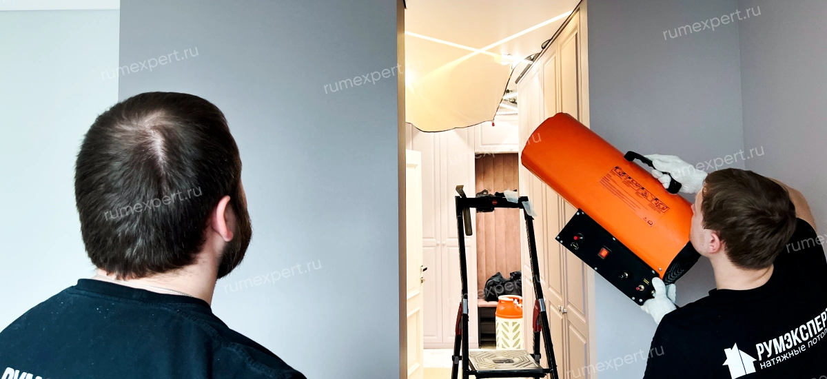 Как устанавливают натяжные потолки?