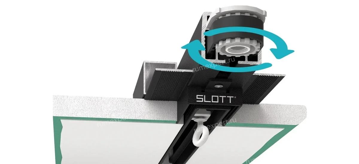 Автоматический карниз под натяжной потолок