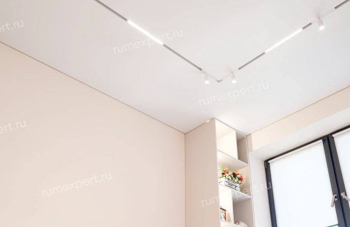 Матовый натяжной потолок 1