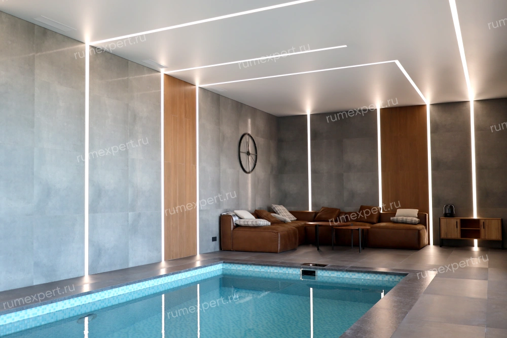 Сатиновые натяжные потолки 1