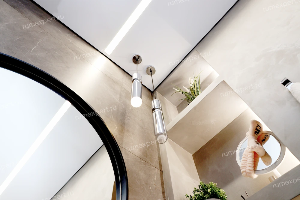 Теневые натяжные потолки 1