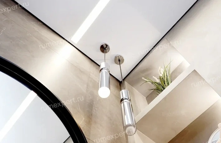 Теневой натяжной потолок 1