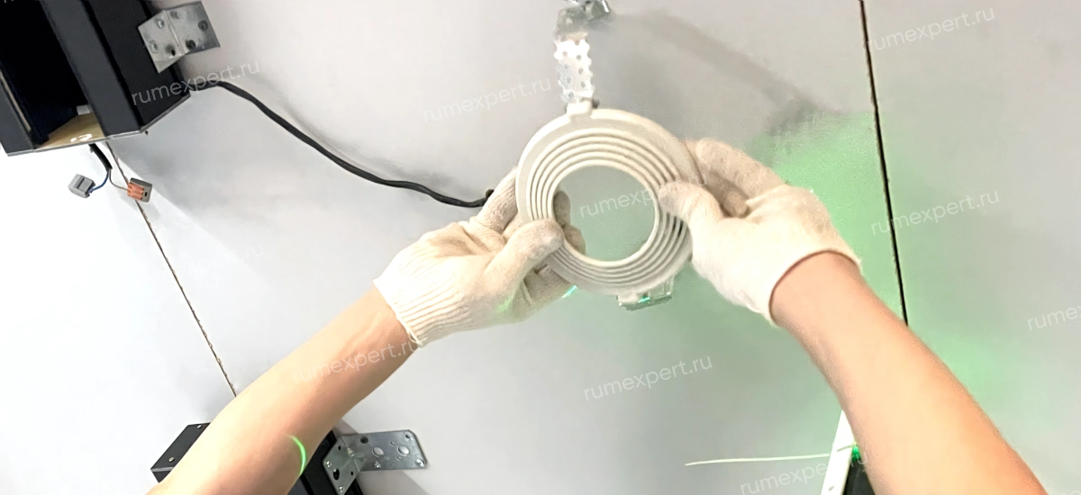 Монтаж закладных под светильники