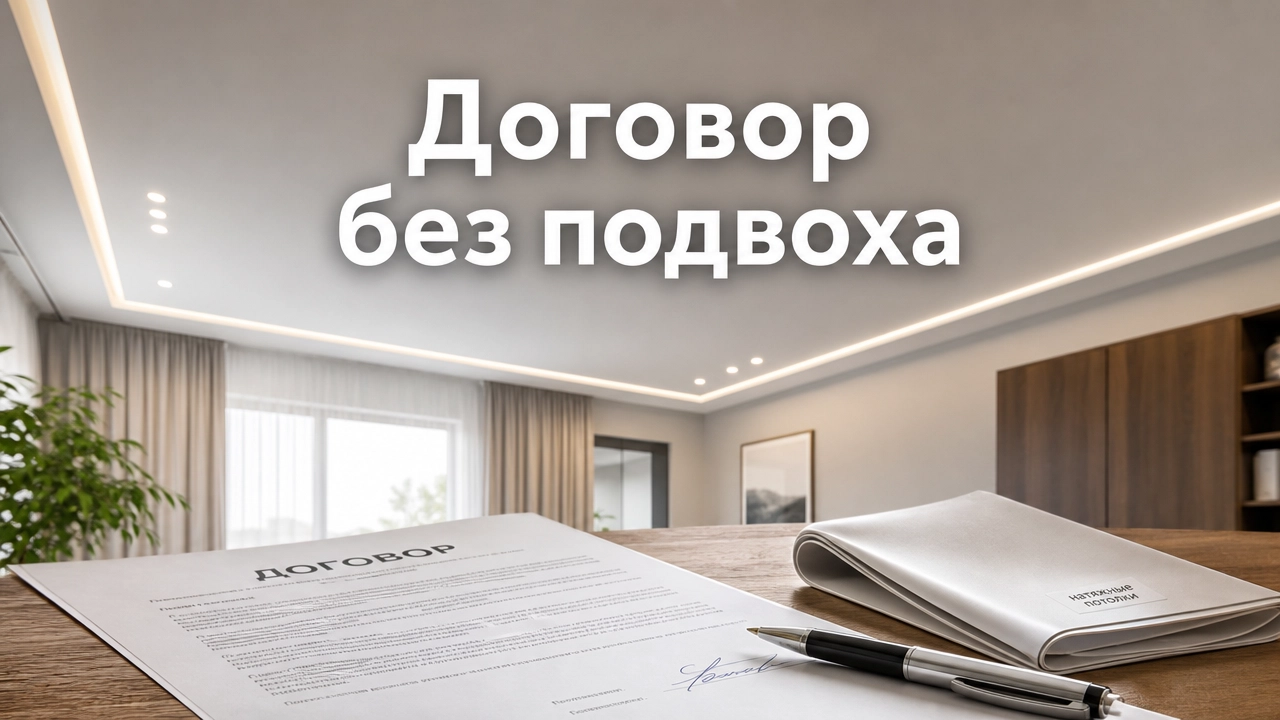 Проверка договора и сметы перед установкой натяжного потолка