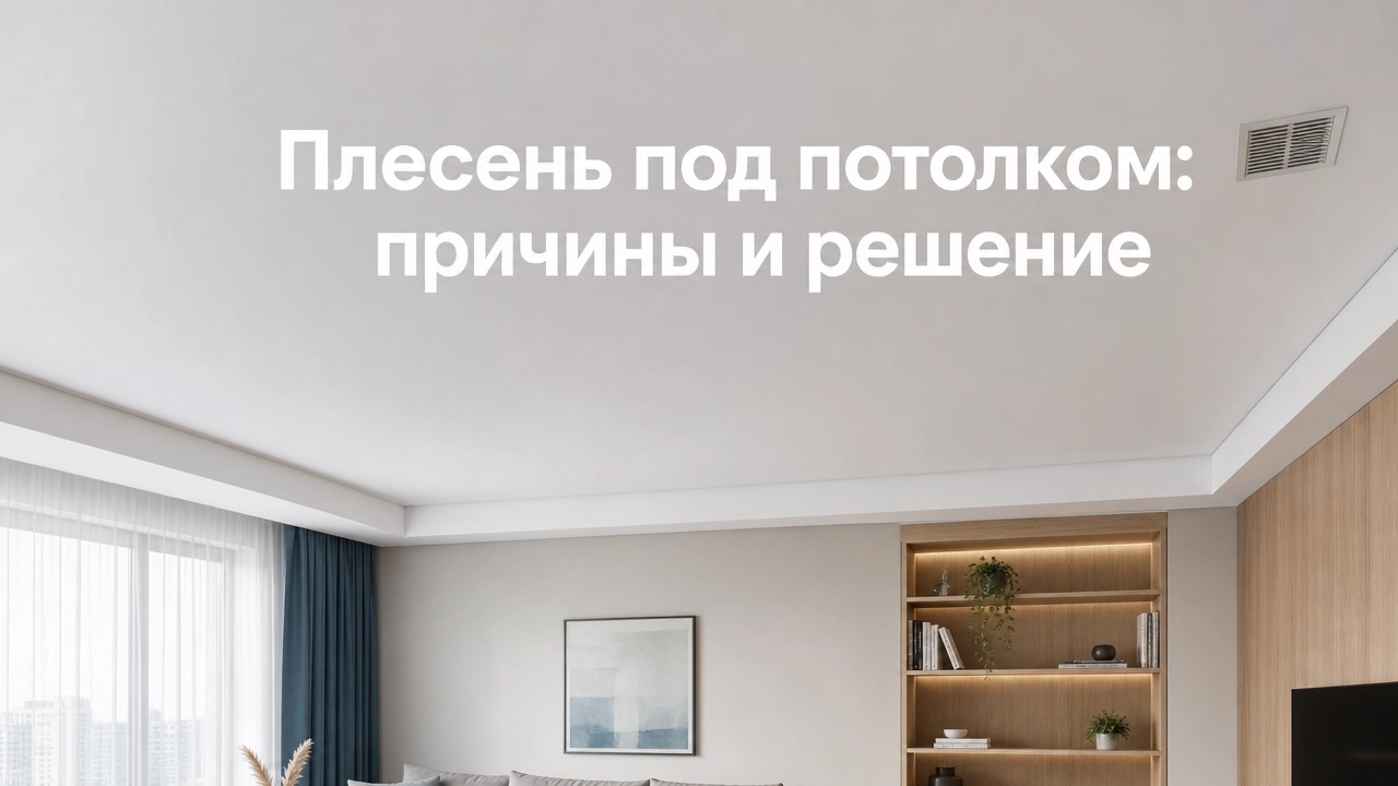 Конденсат и плесень под натяжным потолком