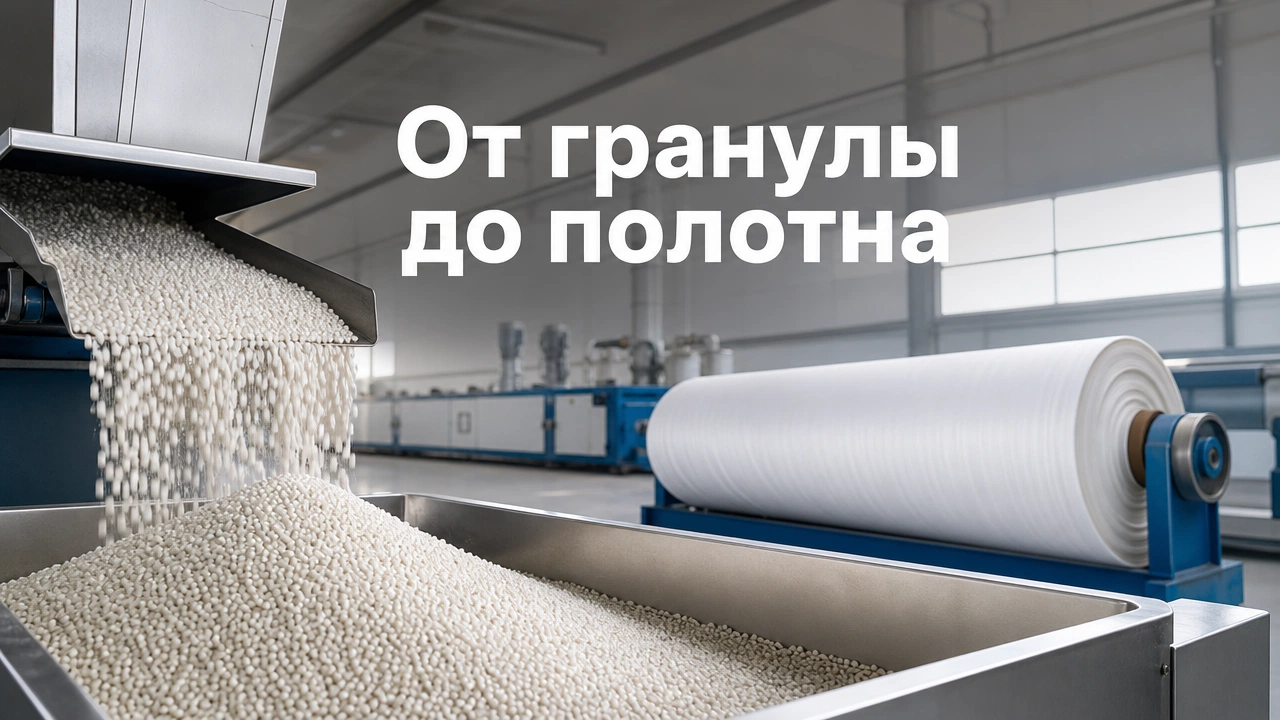 Производство натяжного потолка от ПВХ-гранул до готового полотна