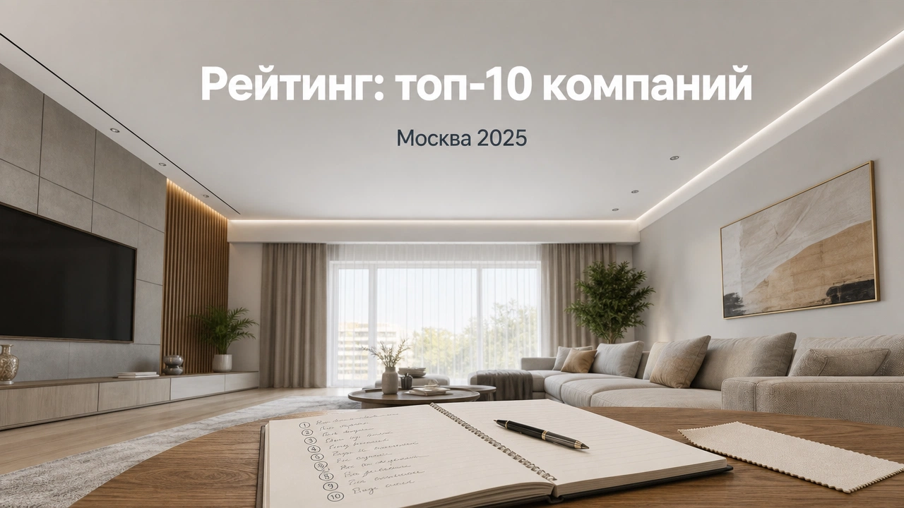 Рейтинг компаний по натяжным потолкам в Москве