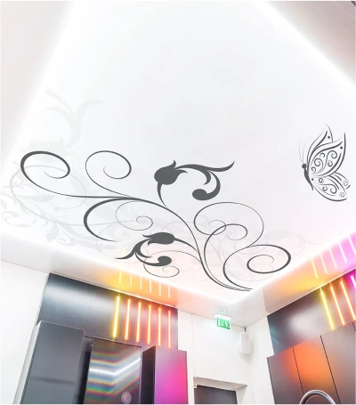 Фотопечать на натяжных потолках