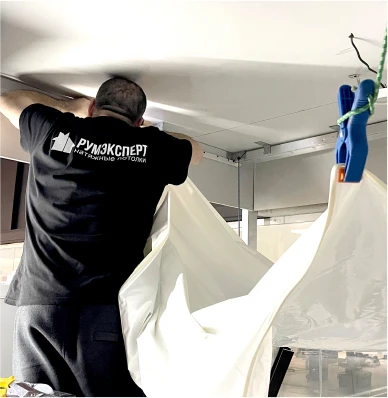 Крепление полотна