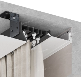 Установка универсального карниза