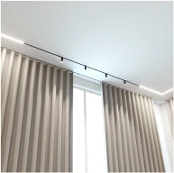 Система SLOTT MOTION для штор пример утсановки