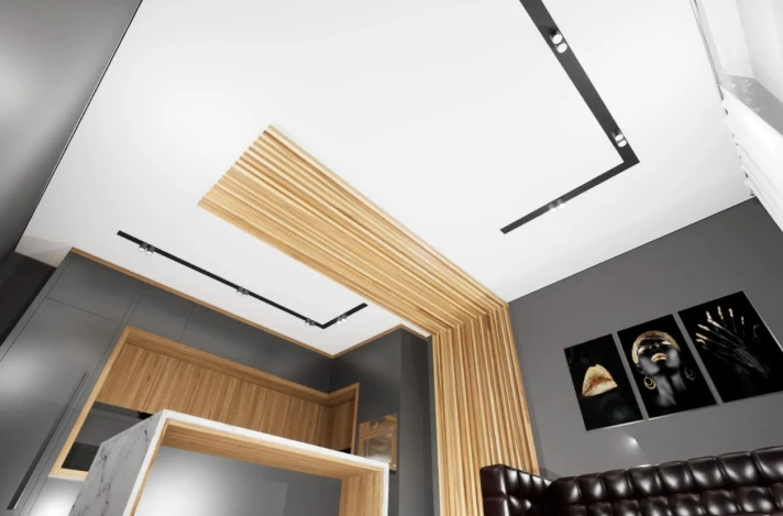 Визуализация натяжного потолка 3