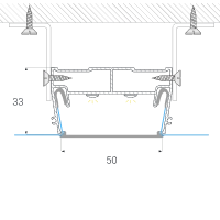 Чертёж световой линии Flexy LINE 50