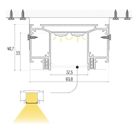 Чертёж световой линии SLOTT Line