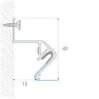 Чертёж парящего профиля FLY 01